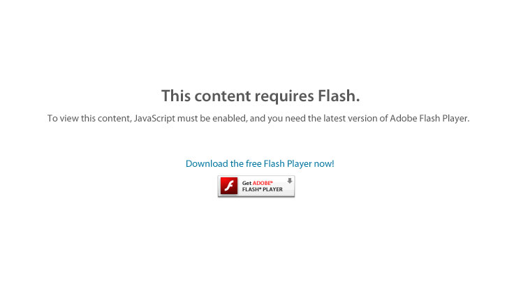 Get Adobe Flash player